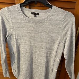 Lets Me size small gray long sleeve sweater   NWOT